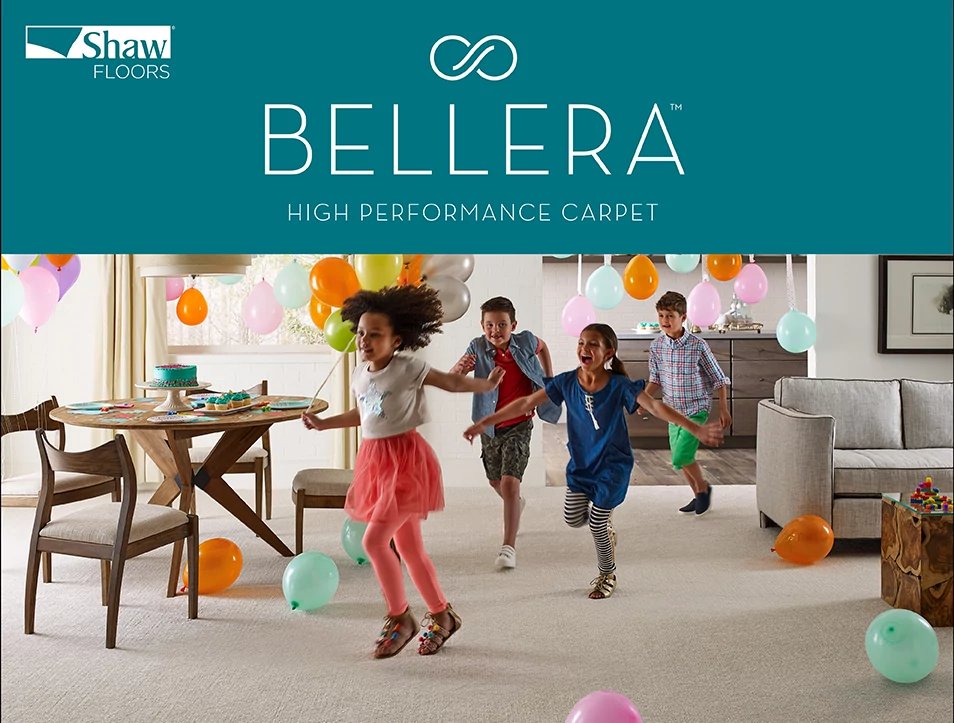 Bellera Carpet promo image of kids birthday party from Carpet City & Flooring Center in the Fairfield, CT area