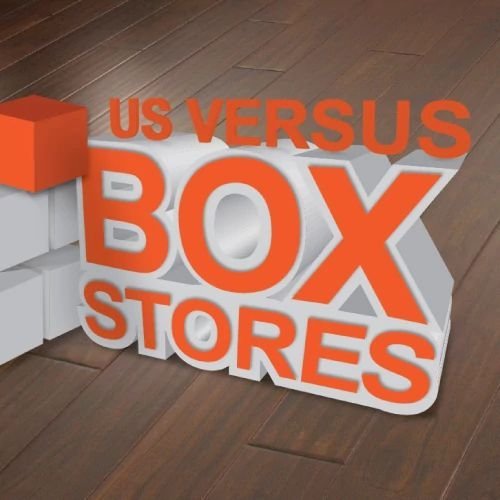 Us vs Box Stores from Carpet City & Flooring Center in the Fairfield, CT area